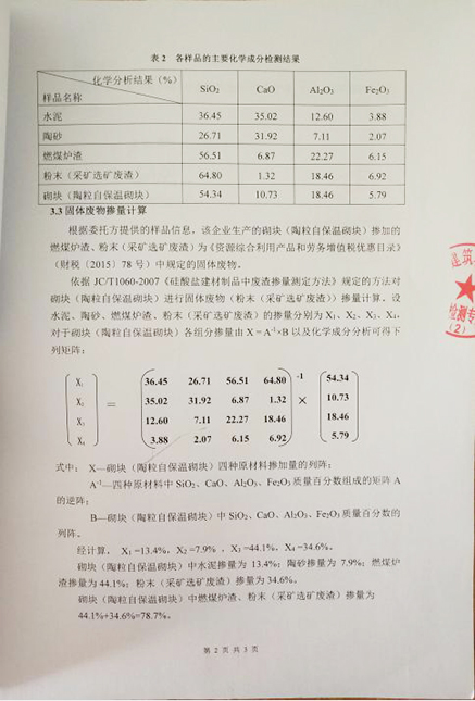 產(chǎn)品檢測報告